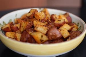 grilled potatoes